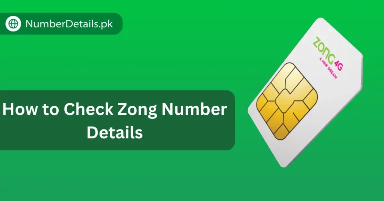 Check Zong Number Details